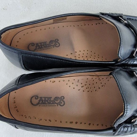 Carlos By Carlos Stanana Milagro Bit Black Calfskin Leather Slip On Loafer 8.5D main image 10